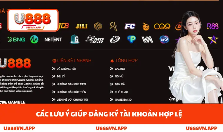 Đăng Ký U888 3 Các lưu ý giúp đăng ký tài khoản hợp lệ