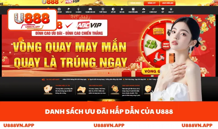 Home 15 Danh sách ưu đãi hấp dẫn của U888