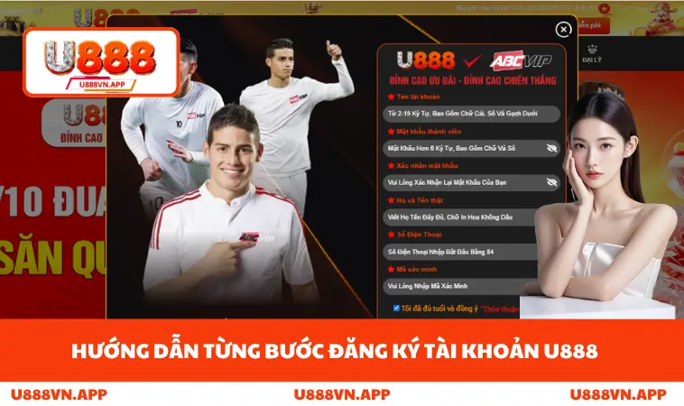 Đăng Ký U888 2 Hướng dẫn từng bước đăng ký tài khoản U888