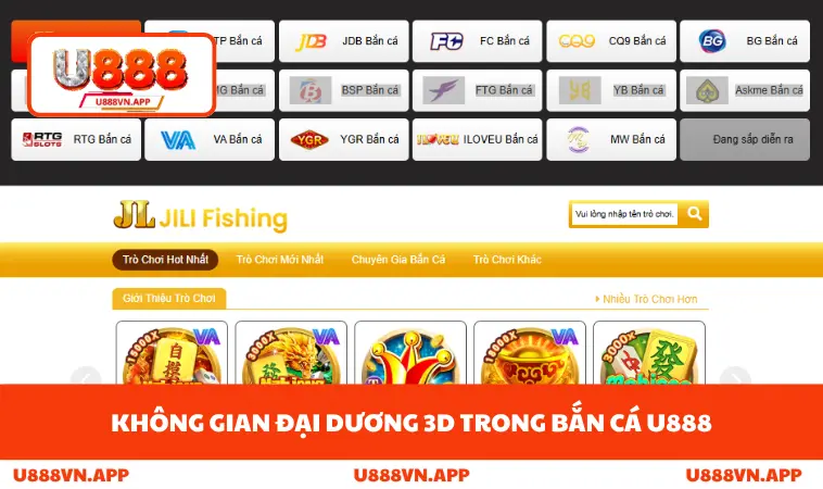 Bắn Cá U888 1 Không gian đại dương 3D trong bắn cá U888