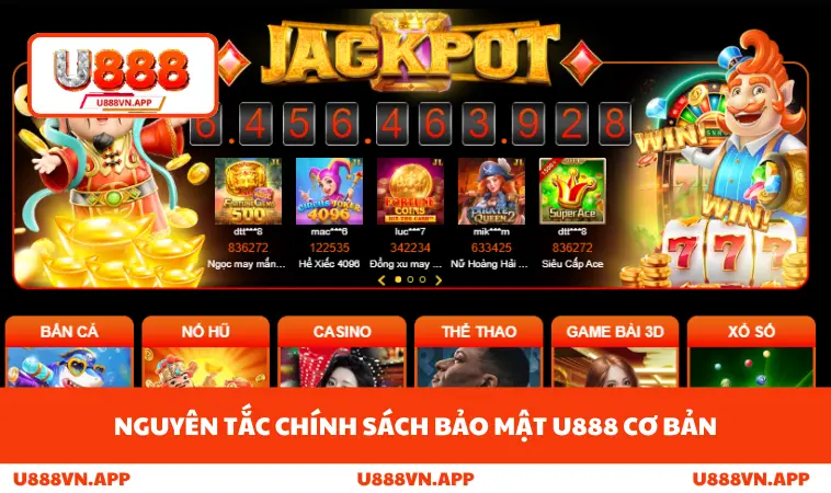 Chính Sách Bảo Mật U888 1 Nguyên tắc chính sách bảo mật U888 cơ bản