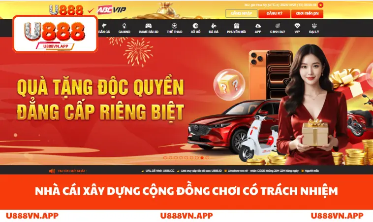 Giới Thiệu U888 3 Nhà cái xây dựng cộng đồng chơi có trách nhiệm