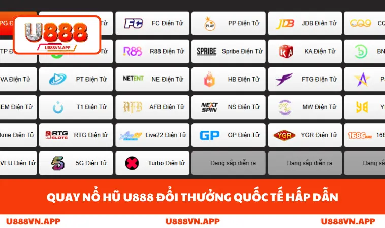 Nổ Hũ U888 1 Quay nổ hũ U888 đổi thưởng quốc tế hấp dẫn
