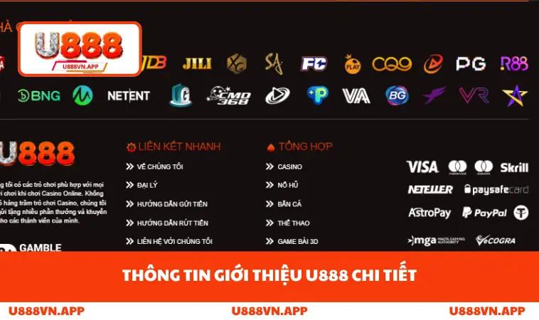 Giới Thiệu U888 1 Thông tin giới thiệu U888 chi tiết